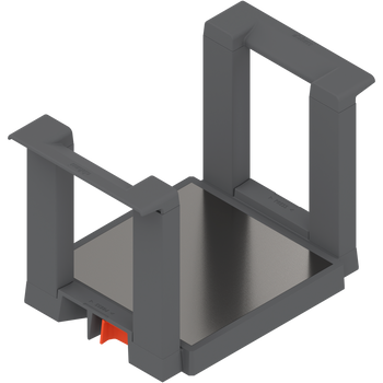 BLUM ZC7T0350 AMBIA-LINE uchwyt na talerze, wysokość=170 mm, średnica talerza=186-322mm ANTRACYT MAT