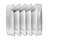 BLUM 41.1100 mufka, wciskana, tworzywo, BIAŁA