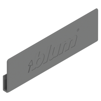 BLUM ABD.1000.BTABD V1000IG-M Zaślepka AVENTOS HK top / Zaślepka do MERIVOBOX, wysokość M, symetryczna, pogłębiony (blum), SZARY INDIUM MAT