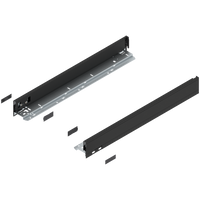 BLUM LEGRABOX 770N5502S Bok szuflady LEGRABOX, wysokość N (66.5 mm), dł.=550 mm, lewy+prawy, do LEGRABOX pure CZARNY CARBON MAT