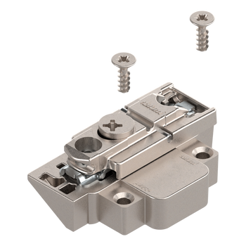 BLUM 175H5B00 CLIP prowadnik, prosty, Cynk, Wkręty, RW: mimośród, lew., do wąskiej ramki aluminiowej