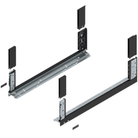BLUM 780C6502S Bok szuflady LEGRABOX, wysokość C (177 mm), dł.=650 mm, lewy/prawy, do LEGRABOX free CZARNY CARBON MAT
