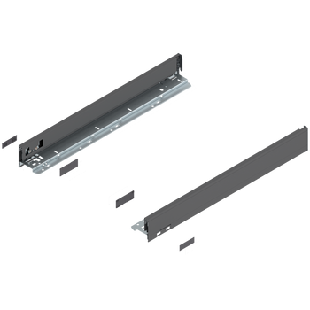 BLUM LEGRABOX 770N5502S Bok szuflady LEGRABOX, wysokość N (66.5 mm), dł.=550 mm, lewy+prawy, do LEGRABOX pure ANTRACYT MAT