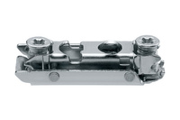 BLUM 175H410Z CLIP prowadnik, prosty, 0 mm, Stal, na zamont. EURO wkręty, drzwi bliźniacze, RW: mimośród