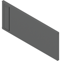 BLUM ZC7Q0U0FS AMBIA-LINE listwa poprzeczna, do LEGRABOX/MERIVOBOX do szuflady z wysokim frontem (ZC7F300RSU), tworzywo ANTRACYT MAT