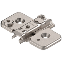 BLUM 173H7100 CLIP prowadnik, krzyżakowy, 0 mm, Stal, Wkręty, RW: mimośród