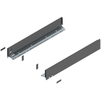 BLUM 770M6002 Bok szuflady LEGRABOX, wysokość M (90.5 mm), dł.=600 mm, lewy+prawy, do LEGRABOX pure ANTRACYT MAT