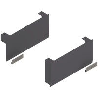 BLUM 22K8000 Front uchylny AVENTOS HK top, zestaw zaślepek, lewa/prawa CIEMNOSZARY