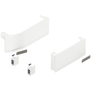 BLUM 23K8000 Front uchylny AVENTOS HK top, zestaw zaślepek (włącznie z Włącznik wpuszczany, w kpl.), lewa/prawa, do SERVO-DRIVE BIAŁY