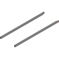 BLUM ZR4.600RS Reling podłużny MERIVOBOX, dł.=600 mm, lewy+prawy, SZARY INDIUM MAT