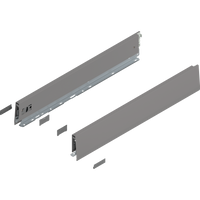 BLUM 470M5502S Bok MERIVOBOX, wysokość M (91 mm), dł.=550 mm, lewy+prawy, SZARY INDIUM MAT