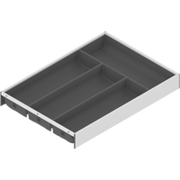 BLUM ZC7S450BS3 AMBIA-LINE wkład na sztućce do szuflady standardowej, do LEGRABOX/MERIVOBOX, tworzywo sztuczne/stal, 4 przegródka na sztućce, dł.=450 mm, szerokość=300 mm BIAŁY MAT