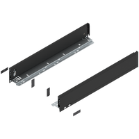 BLUM 770M5502S Bok szuflady LEGRABOX, wysokość M (90.5 mm), dł.=550 mm, lewy+prawy, do LEGRABOX pure CZARNY CARBON MAT