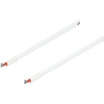 BLUM ZRG.537RSI Reling podłużny TANDEMBOX (górny), do szuflady z wysokim frontem, dł.=600 mm, lewy+prawy, do TANDEMBOX antaro BIAŁY