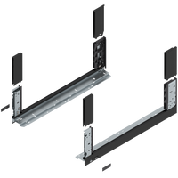 BLUM 780C5502S Bok szuflady LEGRABOX, wysokość C (177 mm), dł.=550 mm, lewy/prawy, do LEGRABOX free CZARNY CARBON MAT