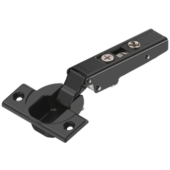 BLUM 70T3550 CLIP top zawias standard. 110°, Drzwi nakładane, bez sprężyny, puszka na wkręty, CZARNY ONYKS