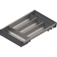 BLUM ZSI.450BI3N ORGA-LINE wkład z pojemnikami (częściowe wypełnienie), do szuflady standardowej TANDEMBOX, dł. NL=450 mm, szer. korpusu KB=800 mm, s zer.=280mm INOX