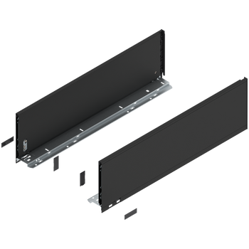 BLUM 770C6002S Bok szuflady LEGRABOX, wysokość C (177 mm), dł.=600 mm, lewy+prawy, do LEGRABOX pure CZARNY CARBON MAT
