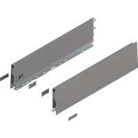 BLUM 470K5002S Bok MERIVOBOX, wysokość K (129 mm), dł.=500 mm, lewy+prawy, SZARY INDIUM MAT