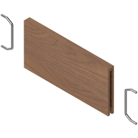 BLUM ZC7Q010SH AMBIA-LINE listwa poprzeczna, do LEGRABOX do szuflady standardowej (ZC7SXXXRH1), w opcji drewnopodobnej ORZECH TENNESSEE