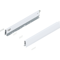 BLUM 470N4502S Bok MERIVOBOX, wysokość N (68.5 mm), dł.=450 mm, lewy+prawy, JEDWABIŚCIE BIAŁY MAT
