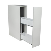 SMARTT KOSZ CARGO DO SZAFKI 20 CICHY DOMYK PEŁNE DNO WYSUW 2 POZIOMY LEWY BIAŁY