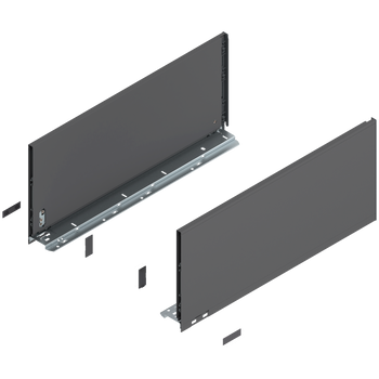BLUM 770F5502S Bok szuflady LEGRABOX, wysokość F (241 mm), dł.=550 mm, lewy+prawy, do LEGRABOX pure ANTRACYT MAT
