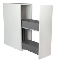 SMARTT KOSZ CARGO DO SZAFKI 25 CICHY DOMYK PEŁNE DNO WYSUW 2 POZIOMY ANTRACYT