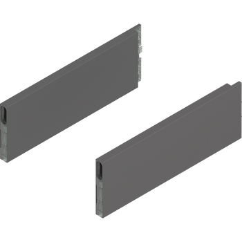 BLUM ZL4.300S.E MERIVOBOX BOXCAP, dł.=300 mm, wysokość E, lewy+prawy, ANTRACYT MAT