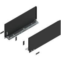 BLUM 770C4502S Bok szuflady LEGRABOX, wysokość C (177 mm), dł.=450 mm, lewy+prawy, do LEGRABOX pure CZARNY CARBON MAT