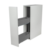 SMARTT KOSZ CARGO DO SZAFKI 20 CICHY DOMYK PEŁNE DNO WYSUW 2 POZIOMY  PRAWY ANTRACYT