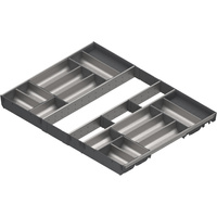 BLUM ZSI.90VEI9 ORGA-LINE wkład z pojemnikami (całkowite wypełnienie), do szuflady standardowej TANDEMBOX, dł. NL=650 mm, szer. korpusu KB=900 mm INOX