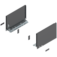 BLUM 770C2702 Bok szuflady LEGRABOX, wys. C (177,0 mm), dł.=270 mm, lewy+prawy, do LEGRABOX pure ANTRACYT MAT