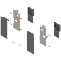 BLUM ZI7.0KS0 Mocowanie frontu LEGRABOX , wys. K, do szuflady wewnętrznej, lewe+prawe, do LEGRABOX pure ANTRACYT MAT