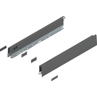 BLUM 470N4502S Bok MERIVOBOX, wysokość N (68.5 mm), dł.=450 mm, lewy+prawy, ANTRACYT MAT