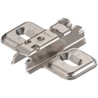 BLUM 173L6130 CLIP prowadnik, krzyżakowy, 3 mm, Stal, Wkręty, RW: otwór podłużny       