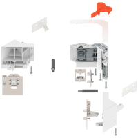 BLUM Z33M00E0A6 SYNCROMOTION Zestaw, Wysokość M BIAŁY