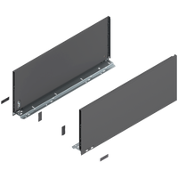 BLUM 770F6002S Bok szuflady LEGRABOX, wysokość F (241 mm), dł.=600 mm, lewy+prawy, do LEGRABOX pure ANTRACYT MAT