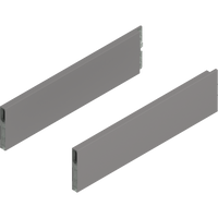 BLUM ZL4.400S.E MERIVOBOX BOXCAP, dł.=400 mm, wysokość E, lewy+prawy, SZARY INDIUM MAT