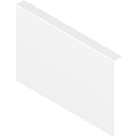 BLUM ZC7A0P0C AMBIA-LINE adapter do montażu ramy do drewnianej ścianki tylnej do szuflady z wysokim frontem, do LEGRABOX/MERIVOBOX wysokość C, stal BIAŁY MAT