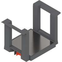 BLUM ZC7T0350 AMBIA-LINE uchwyt na talerze, wysokość=170 mm, średnica talerza=186-322mm ANTRACYT MAT