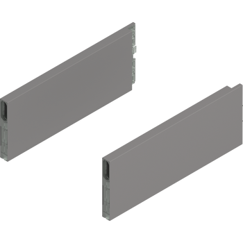 BLUM ZL4.270S.E MERIVOBOX BOXCAP, dł.=270 mm, wysokość E, lewy+prawy, SZARY INDIUM MAT