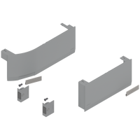 BLUM 23K8000 Front uchylny AVENTOS HK top, zestaw zaślepek (włącznie z Włącznik wpuszczany, w kpl.), lewa/prawa, do SERVO-DRIVE JASNOSZARY