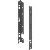 BLUM ZB7F000S Uchwyt drewnianej ścianki tylnej LEGRABOX, wys. F (257 mm), prawy+lewy ANTYRACYT MAT