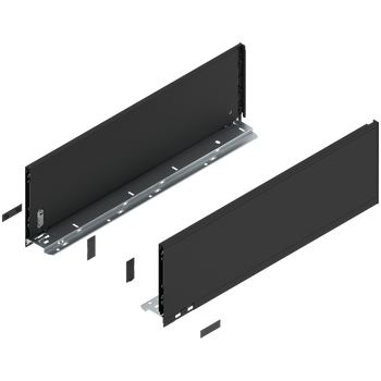 BLUM 770C5502S Bok szuflady LEGRABOX, wysokość C (177 mm), dł.=550 mm, lewy+prawy, do LEGRABOX pure CZARNY CARBON MAT