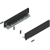 BLUM 770M4002S Bok szuflady LEGRABOX, wysokość M (90.5 mm), dł.=400 mm, lewy+prawy, do LEGRABOX pure CZARNY CARBON MAT