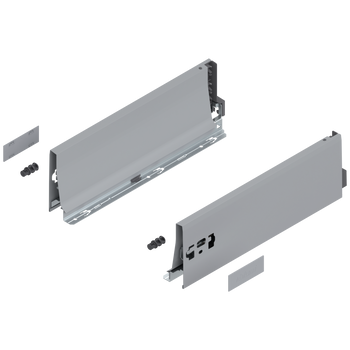 BLUM 378K3502SA Bok szuflady TANDEMBOX, wysokość K (115 mm), dł.=350 mm, lewy+prawy, do TANDEMBOX antaro, SZARFY