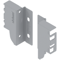 BLUM Z30M000S.04HO-RW MP R906 Uchwyt drewnianej ścianki tylnej TANDEMBOX, wys. M (96,5 mm), prawy+lewy SZARY