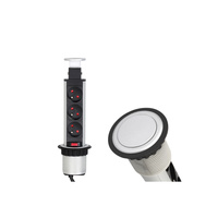 Design Light LIFT BOX gniazdo meblowe, kolor aluminium