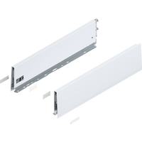 BLUM 470K5002S Bok MERIVOBOX, wysokość K (129 mm), dł.=500 mm, lewy+prawy, JEDWABIŚCIE BIAŁY MAT